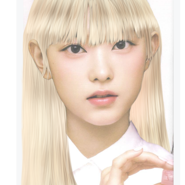 Haerin New jeans blonde hair dye