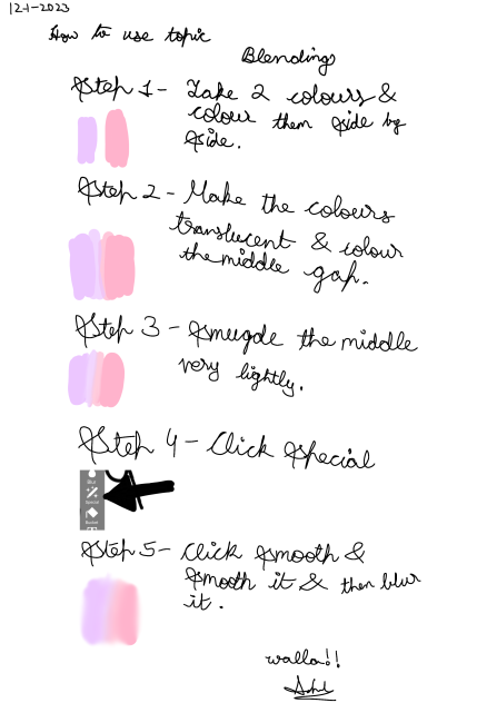 How to blend colours