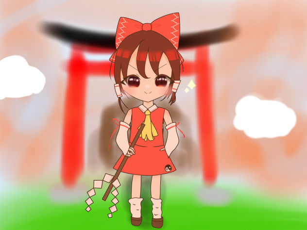 ドヤ顔　博麗霊夢