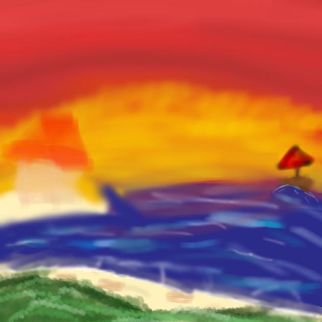 Sunset at the beach