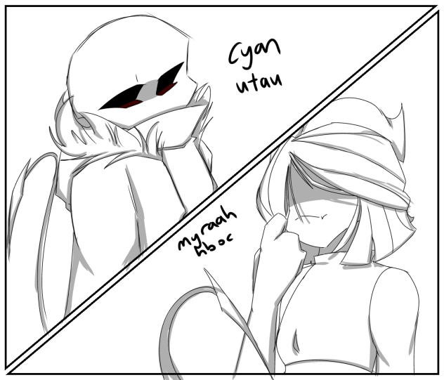 Undertale au vs Helluva Boss oc