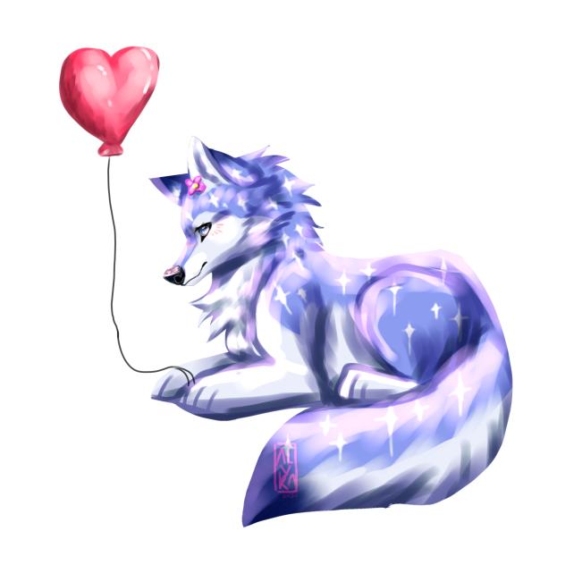 Balloons and hearts