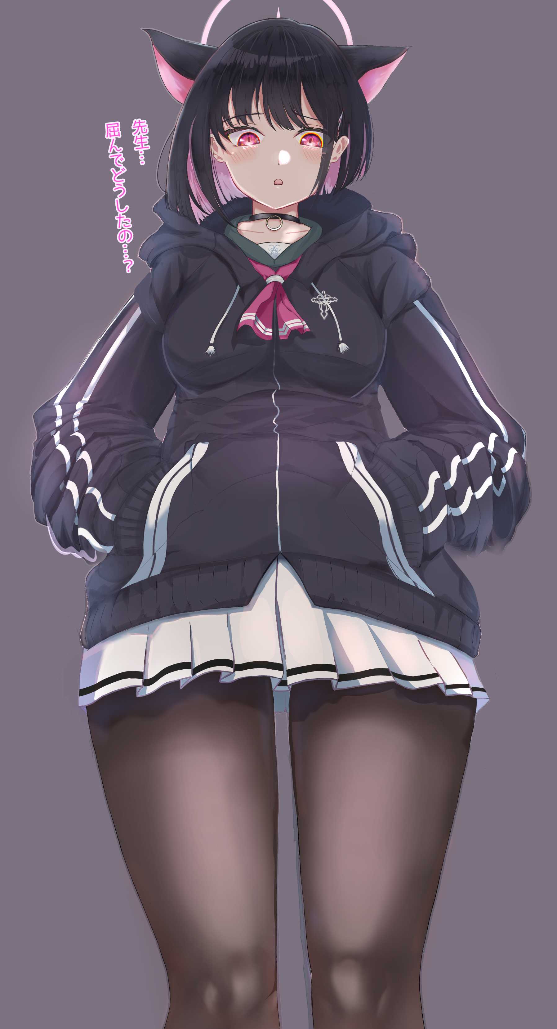 α4 ブルアカ 黒ストッキング&マカロン 杏山カズサ スリーブ&プレイマット α4 ブルアカ 黒ストッキング&マカロン 杏山カズサ スリーブ