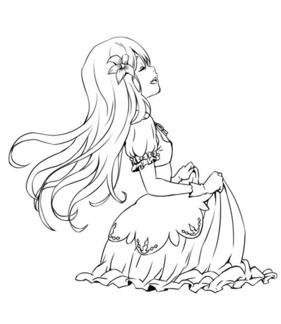 ☆私はずっとここで待っています☆(線画)