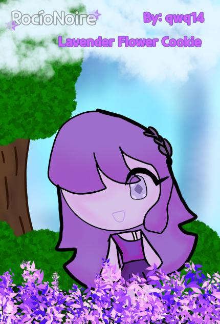 Lavander Flower cookie