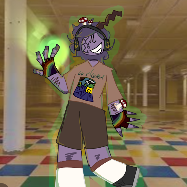 the art style is weirdcore I think-