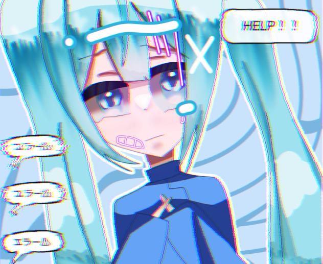 水色ポニテ！！