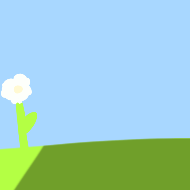 White flower.