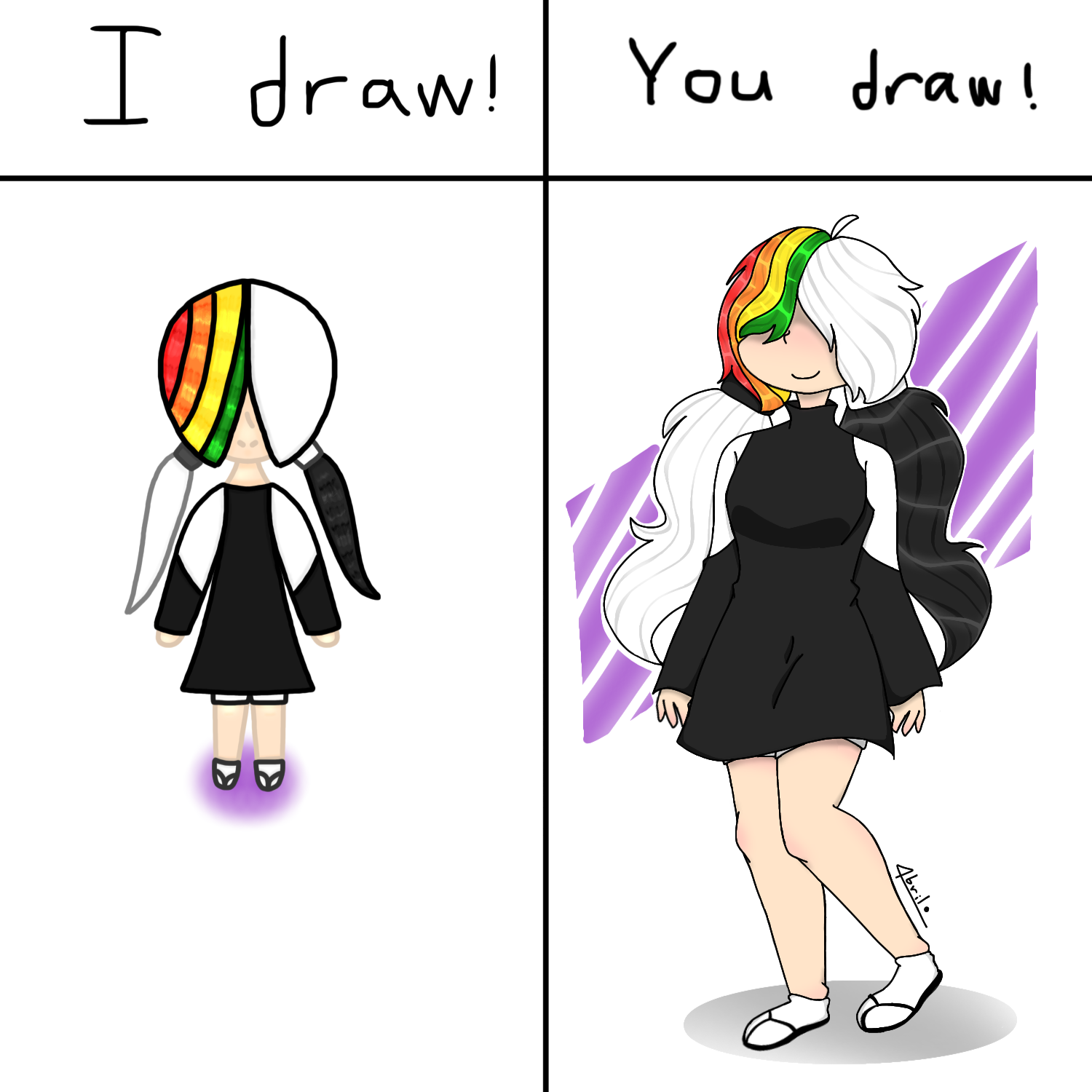 I draw, you draw - ibisPaint