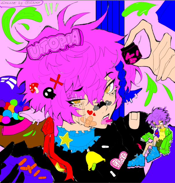 coloring in