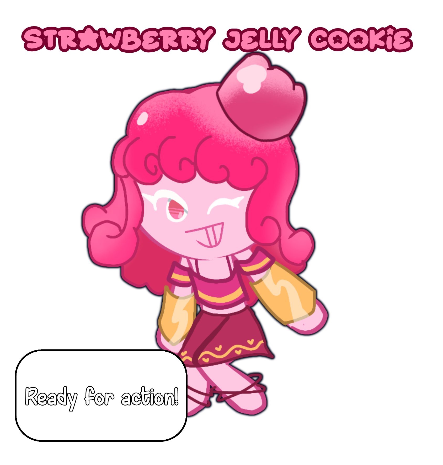 Strawberry Jelly Cookie - ibisPaint