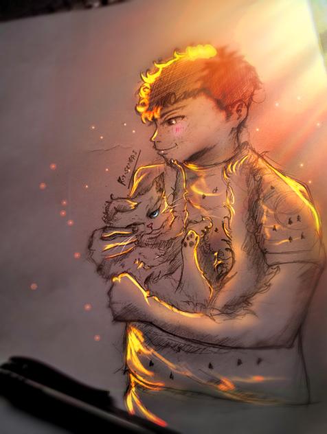 Glowart with Neko