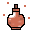 Potion bottle pixel art orange