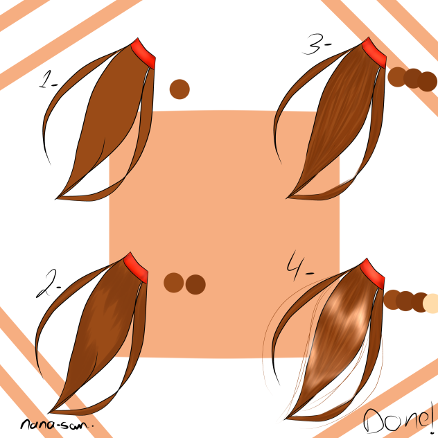 draw hair🤎