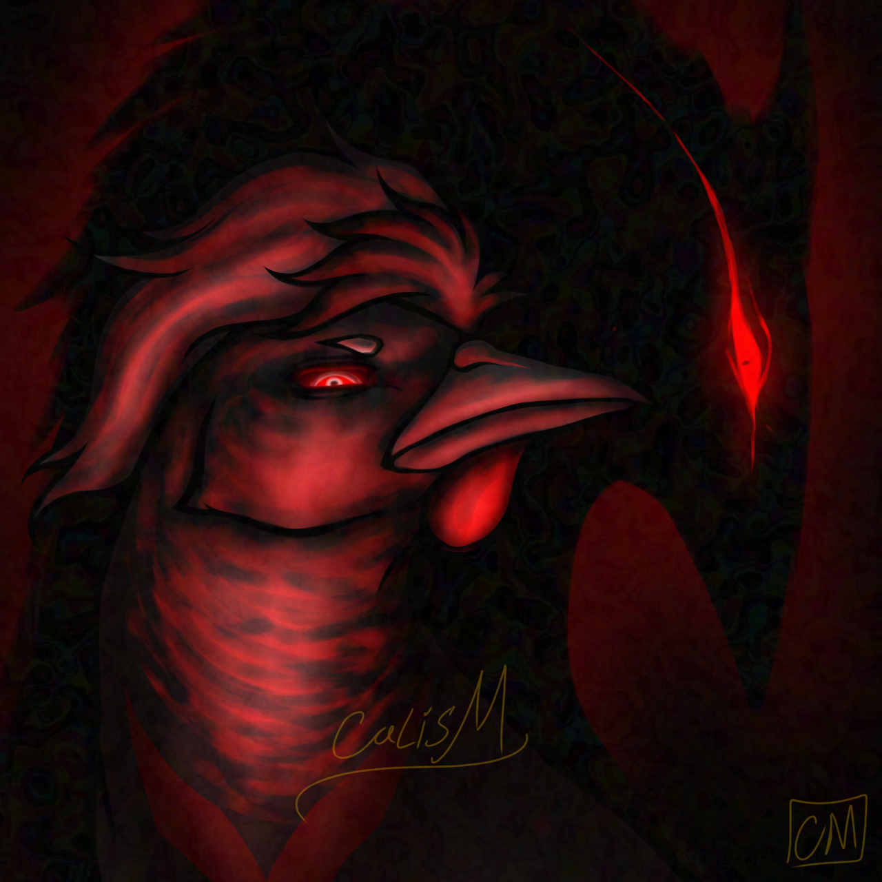 Practicing with red lighting - ibisPaint