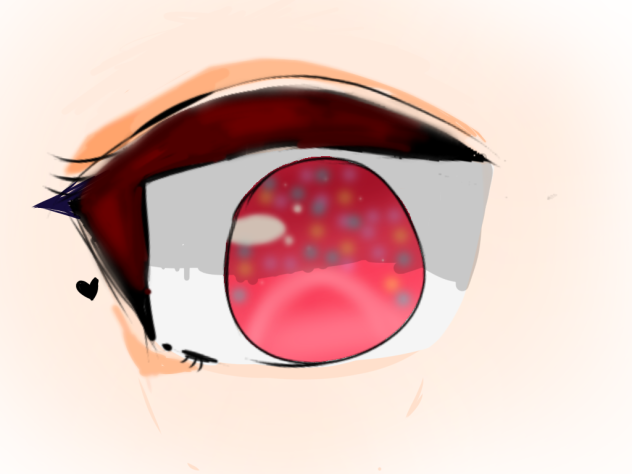 Beautiful Red eye - ibisPaint