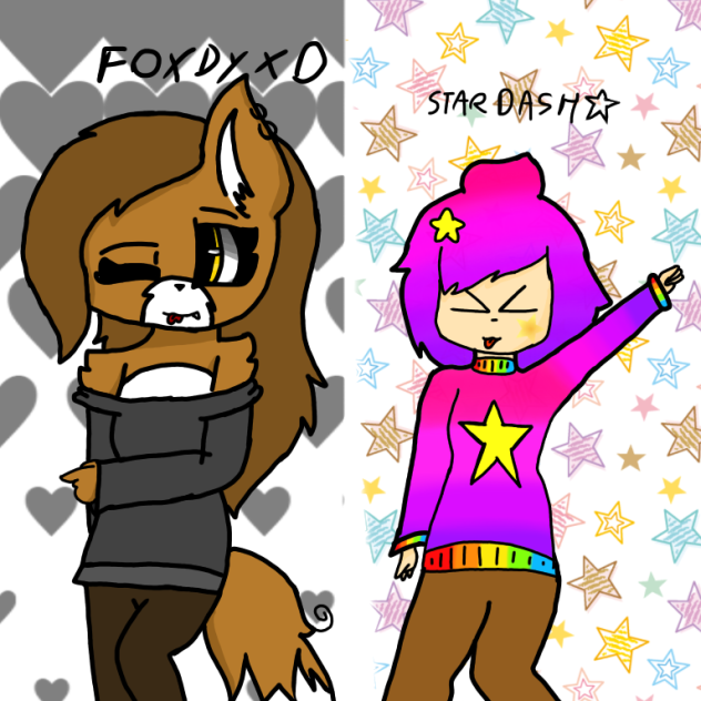 star dash and foxdy xD gift