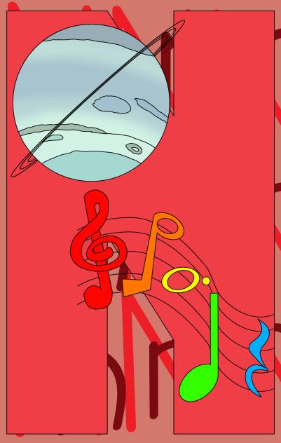 Letter N for notes and Neptune