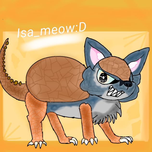 wolf + armadillo