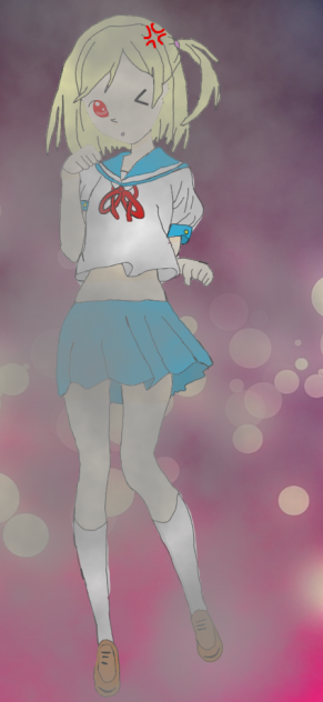 girl with smoke