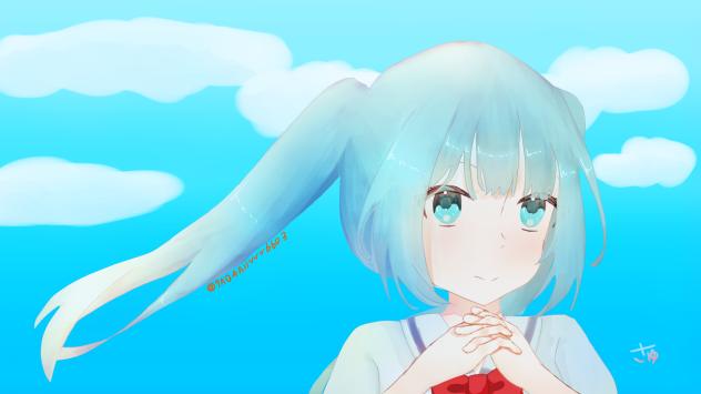 青色ミク