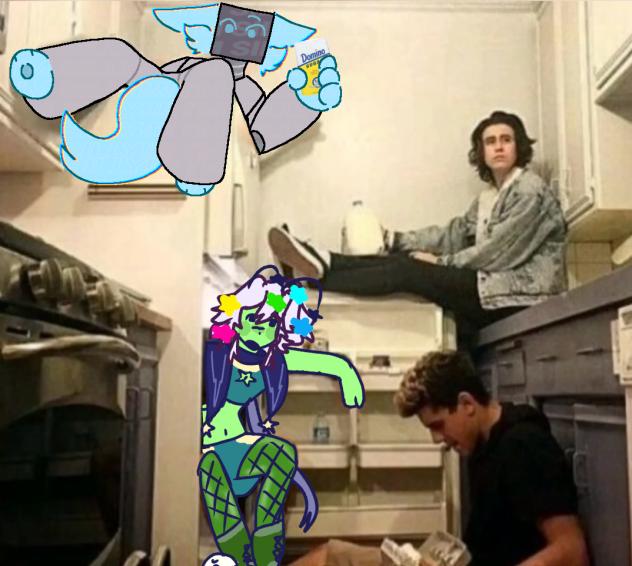 why is he up there,,,get down