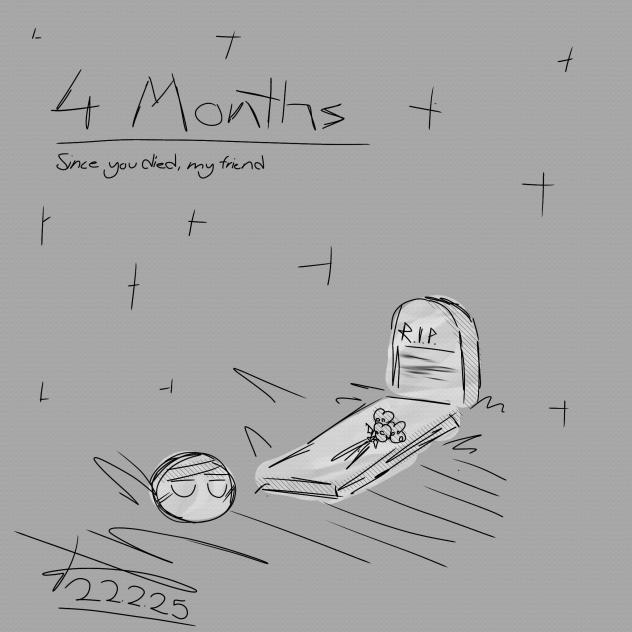 4 Months Since you died, my friend