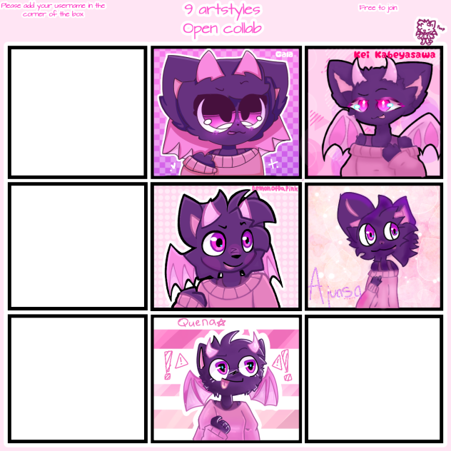 9 artstyles collab =×=