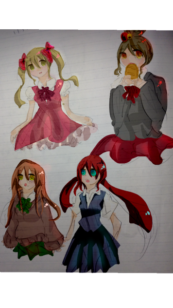 落書きに着色しただけ
