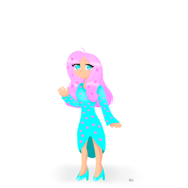 Fluttershy as a human (My style)