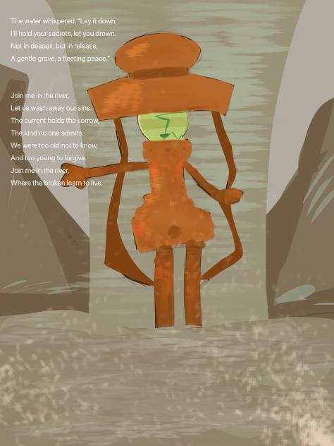 (TW implied SA) The rivers grave