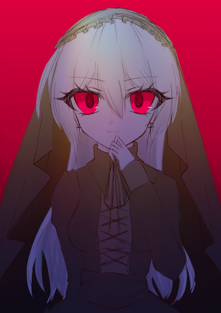 女の子描いてみたよ~