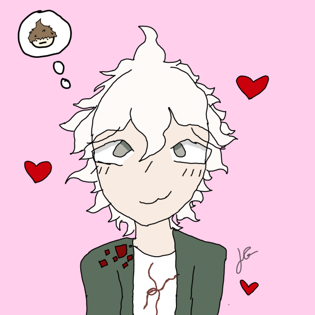 Nagito simping over Hajime ☺️✨️