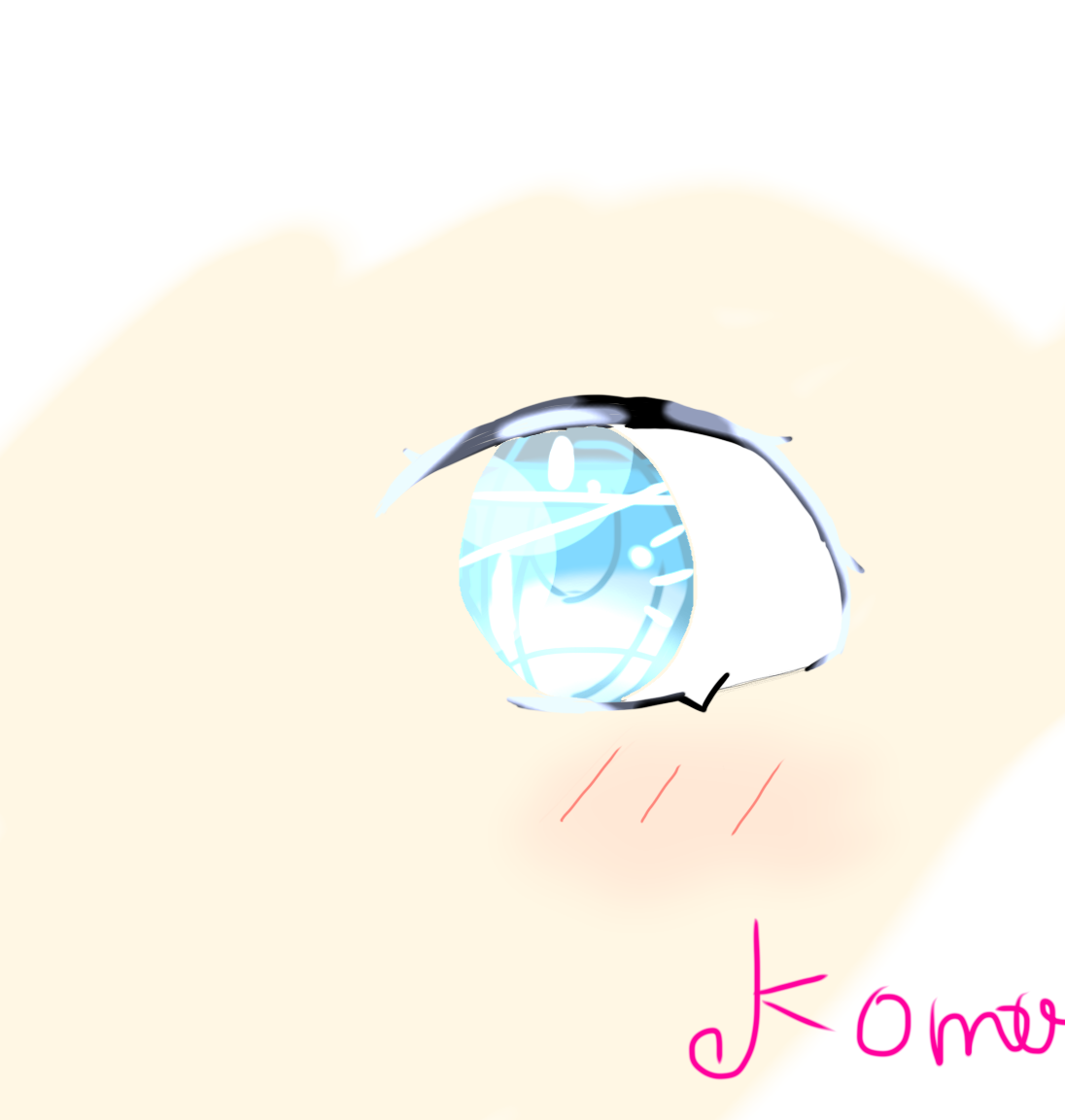 君の瞳はあの日の空のように Ibispaint