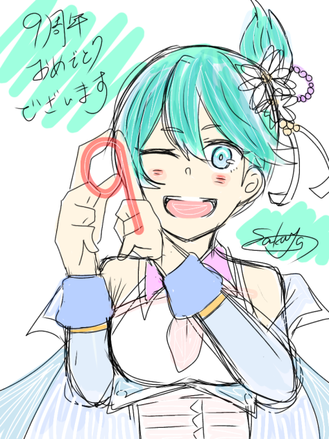 パズドラ9周年(ラフ)