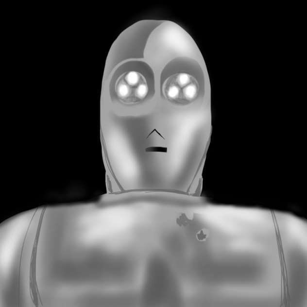 資料を見ないでC3POを描いてみた。