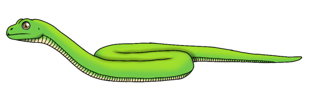 Lime Leaf-eating Snake render