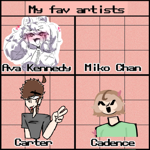 Sholta Helton’s fav artists!!