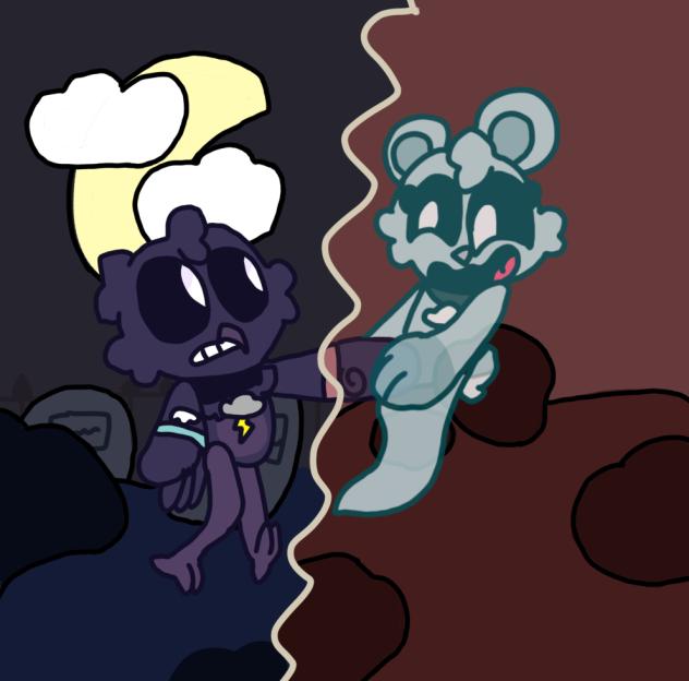 She came from the graveyard
