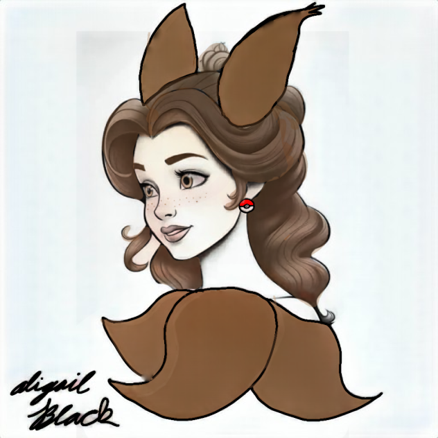 Evee as a human