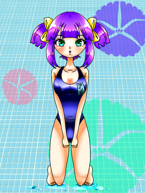 スクール水着少女👧