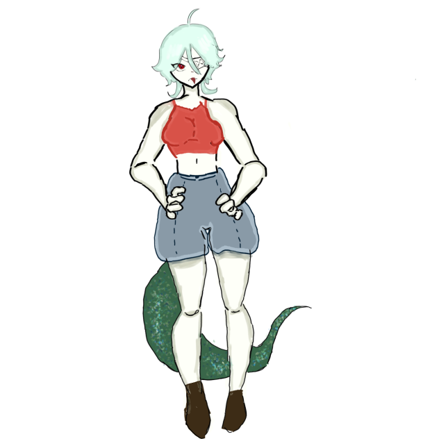 Ichiki full body 🦎💙