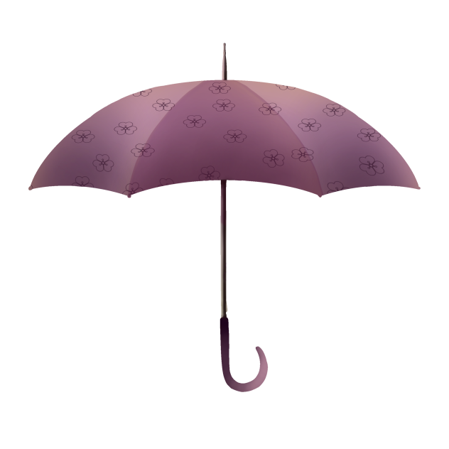 purple umbrella
