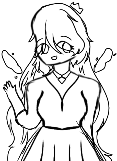 A Girl in a Fairytale Sketch