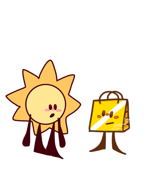 sunny and shopping bag