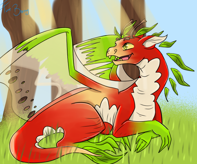 Cider‼️ Apple dragon oc‼️😆