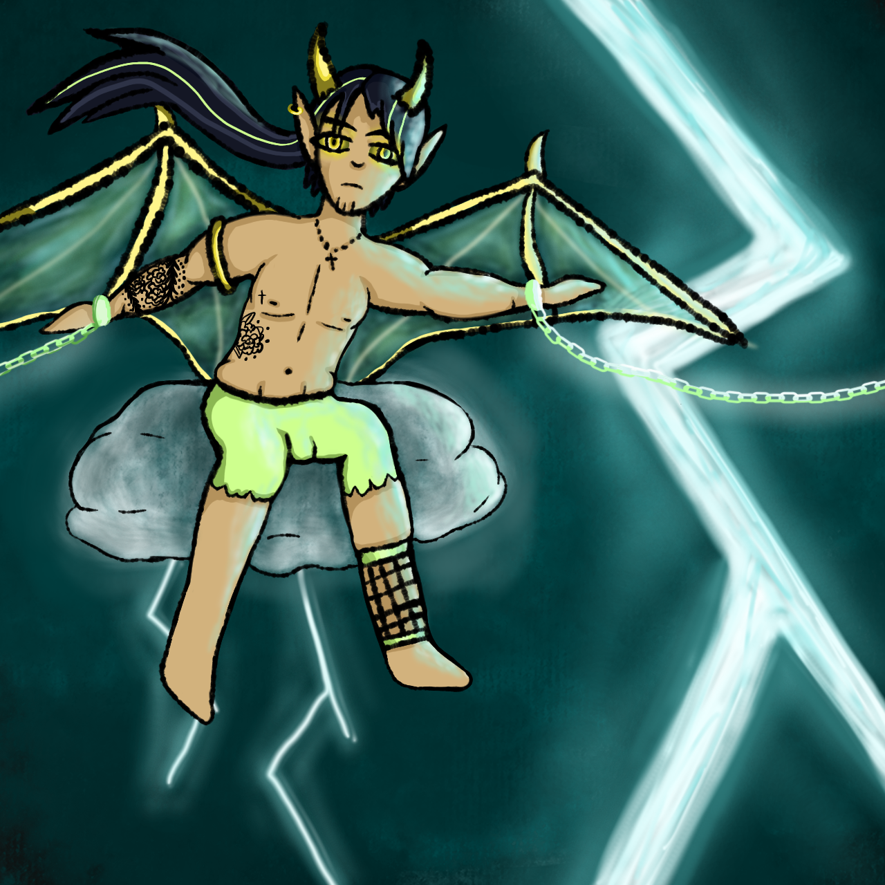Chained prince of lightning 🌩⚡ - ibisPaint