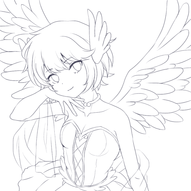 ぬりえ(Angelʚ❤︎ɞ)