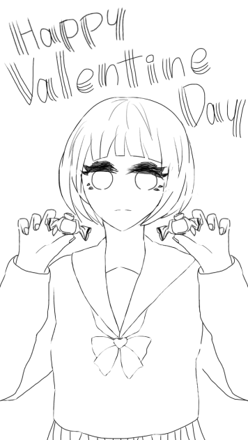 ラフい線画