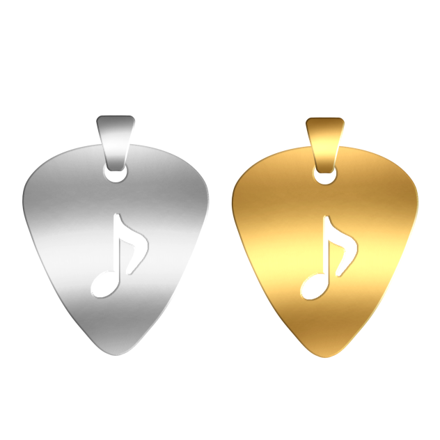 Guitar pick necklace 4